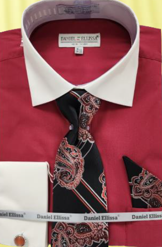 Daniel Ellissa Men's French Cuff Shirt Black main image 1