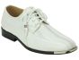 CCO Men's Striped Satin Dress Shoes - Stylish Silver Tip