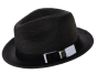 Black Hat Fedora Style Hat Straw Hats for Men