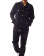 Stacy Adams Men's 2 Piece Long Sleeve Walking Suit - Paint Design