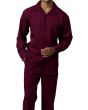 Montique Men's 2 Piece Long Sleeve Walking Suit - Bold Color