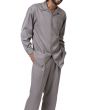 Montique Men's 2 Piece Long Sleeve Walking Suit - Bold Color