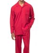 Montique Men's 2 Piece Long Sleeve Walking Suit - Bold Color