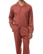 Montique Men's 2 Piece Long Sleeve Walking Suit - Bold Color