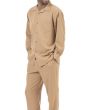 Montique Men's 2 Piece Long Sleeve Walking Suit - Bold Color