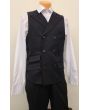 Apollo King Men's 3pc 100% Wool Suit - 6 Button High Fashion Vest