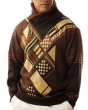 Silversilk Men's Sweater - Varied Checker