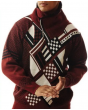 Silversilk Men's Sweater - Varied Checker