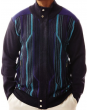 Silversilk Men's Sweater - Geometric Stripes