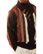 Silversilk Men's Sweater - Triple Tone Stripes