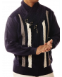 Silversilk Men's Sweater - Triple Tone Stripes