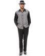 Montique Men's 2 Piece Long Sleeve Walking Suit - Textured Color