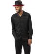 Montique Men's 2 Piece Long Sleeve Walking Suit - Horizontal Stripes