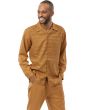 Montique Men's 2 Piece Long Sleeve Walking Suit - Horizontal Stripes