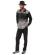 Montique Men's 2 Piece Long Sleeve Walking Suit - Block Gradient