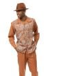 Montique Men's 2 Piece Long Sleeve Walking Suit - Print Design