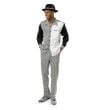 Montique Men's 2 Piece Long Sleeve Walking Suit - Checker Pattern
