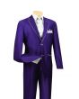 Vinci Men's 5 Piece Fashion Elegance Suit - Free Tie and Hanky