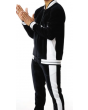 Stacy Adams Men's 2 Piece Athletic Walking Suit - Bold Accent Stripe
