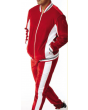 Stacy Adams Men's 2 Piece Athletic Walking Suit - Bold Accent Stripe