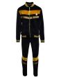 Stacy Adams Men's 2 Piece Velour Walking Suit - Bold Stripe