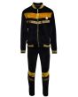 Stacy Adams Men's 2 Piece Velour Walking Suit - Bold Stripe