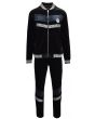 Stacy Adams Men's 2 Piece Velour Walking Suit - Bold Stripe