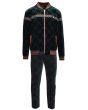 Stacy Adams Men's 2 Piece Velour Walking Suit - Chainlink