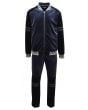 Stacy Adams Men's 2 Piece Velour Walking Suit - Textured Checker