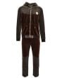 Stacy Adam's Men's 2 Piece Velour Walking Suit - Textured Sleeves