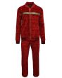 Stacy Adams Men's 2 Piece Velour Walking Suit - Floral Style