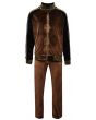 Stacy Adams Men's 2 Piece Velour Walking Suit - Bold Pattern