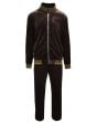 Stacy Adams Men's 2 Piece Velour Walking Suit - Solid Texture