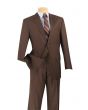 Vinci Men's 2 Piece Poplin Outlet Suit - 2 Button Jacket