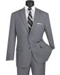 Vinci Men's 2 Piece Poplin Discount Suit - Clean Cut Business