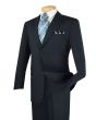 Vinci Men's 2 Piece Poplin Outlet Suit - 2 Button Jacket