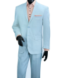 Vinci Men's 2 Piece Poplin Discount Suit - Big and Tall Sizes