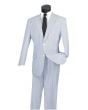 Vinci Men's 2 Piece Outlet Seersucker Suit - Stylish 100% Cotton