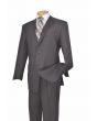 Vinci Men's 2 Piece Wool Feel Outlet Executive Suit - Pure Solid