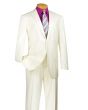 Vinci Men's 2 Piece Wool Feel Outlet Executive Suit - Pure Solid