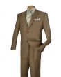 Vinci Men's 2 Piece Wool Feel Outlet Executive Suit - Pure Solid