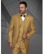 Statement Men's 3 Piece Wool Outlet Suit - Elegant Solid