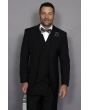Statement Men's 3 Piece Wool Outlet Suit - Elegant Solid
