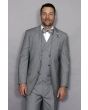 Statement Men's 3 Piece 100% Wool Suit - Elegant Solid