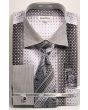 Daniel Ellissa Men's French Cuff Shirt Set - Varied Bold Pattern