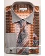 Daniel Ellissa Men's French Cuff Shirt Set - Varied Bold Pattern