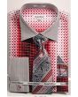 Daniel Ellissa Men's French Cuff Shirt Set - Varied Bold Pattern