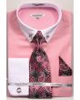 Daniel Ellissa Men's French Cuff Shirt Set - Fashion Collar Bar