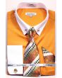 Daniel Ellissa Men's French Cuff Shirt Set - Fashion Collar Bar