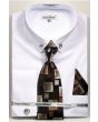 Daniel Ellissa Men's Outlet French Cuff Shirt Set - Collar Bar